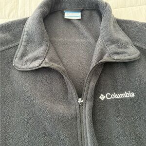 Columbia Charcoal Full-Zip Fleece Jacket